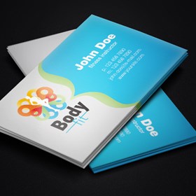 Business Cards: Fitness Instructor Free Business Card Template