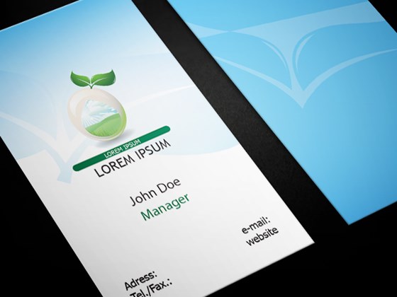 Business Cards: Free Healthy Food Business Card Template