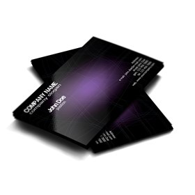 Business Cards: Stylish Dark Purple Free Business Card Template